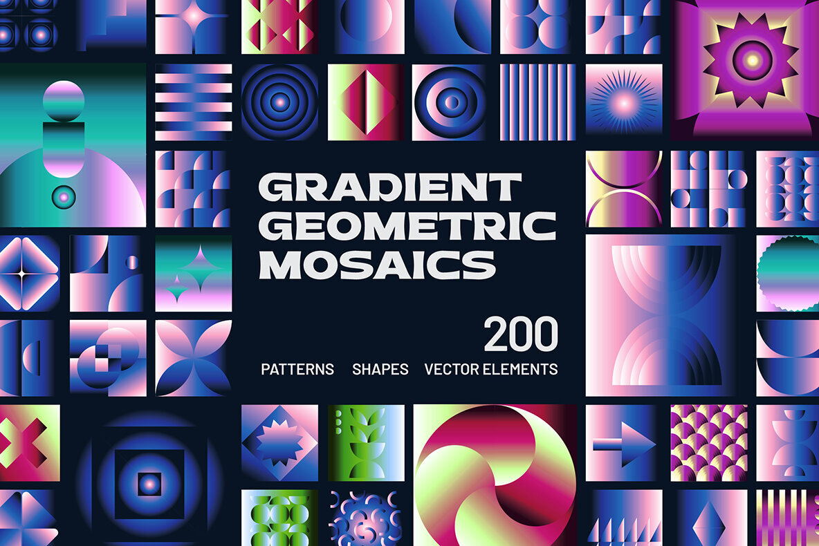 Gradient Geometric Mosaics 1