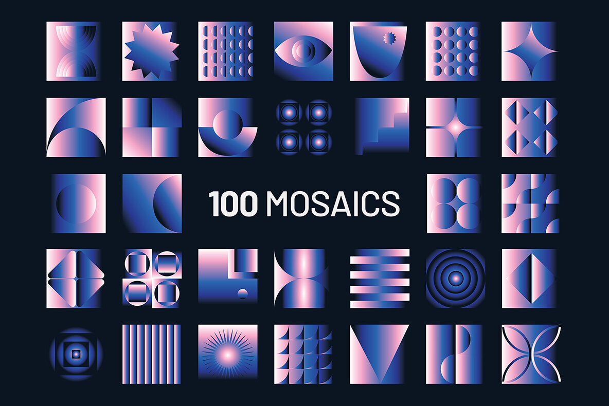 Gradient Geometric Mosaics 3