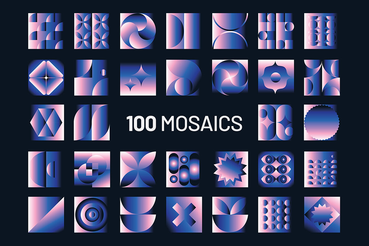 Gradient Geometric Mosaics 4