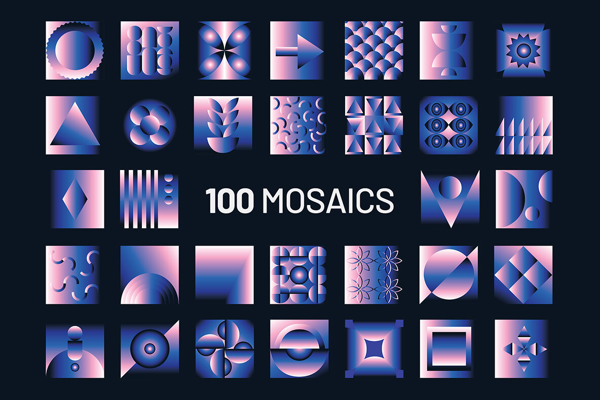 Gradient Geometric Mosaics 5