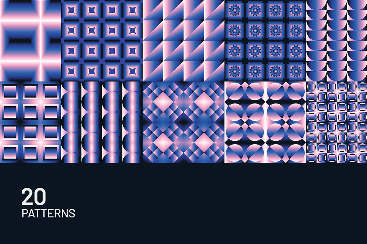 Gradient Geometric Mosaics 10