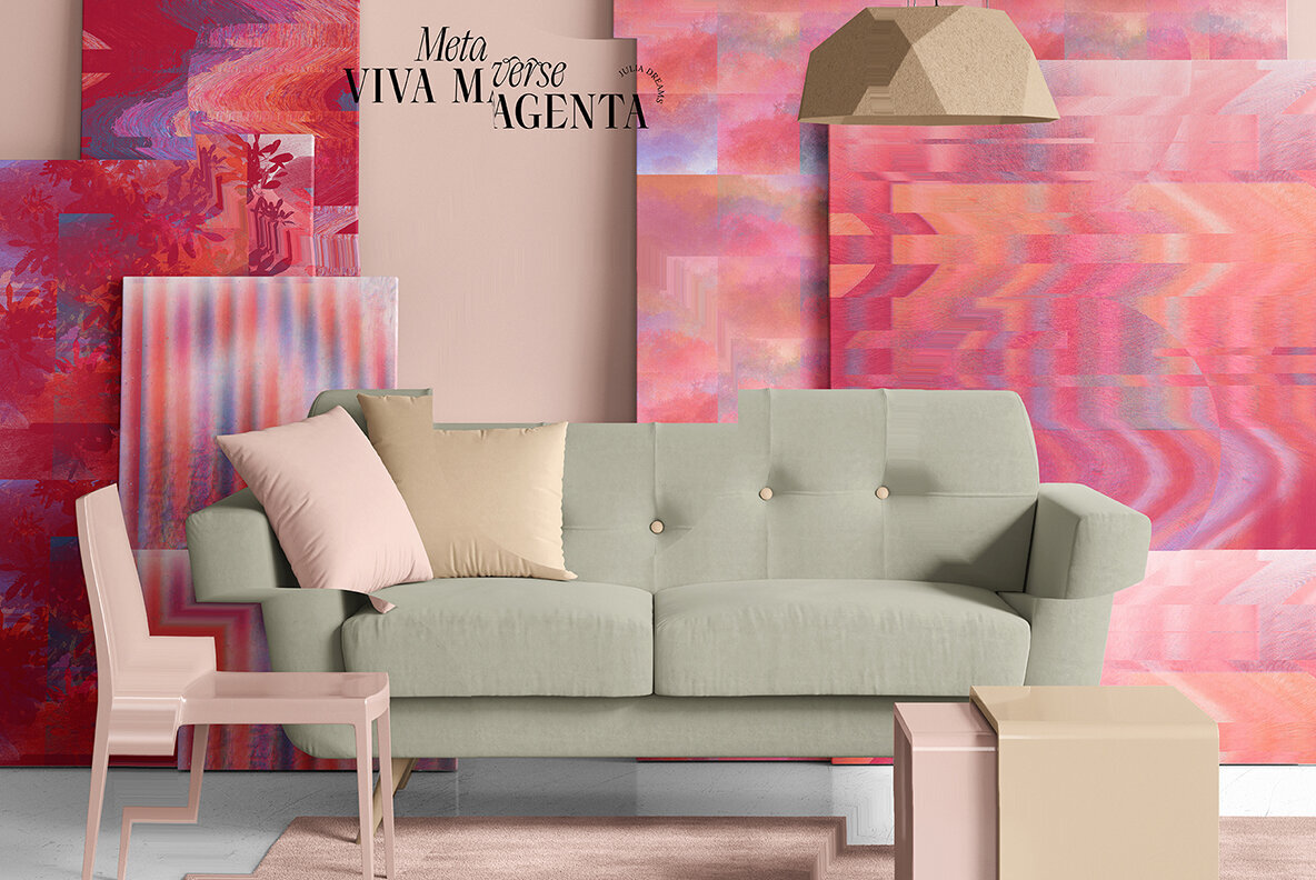 Viva Magenta Textured Collection 3