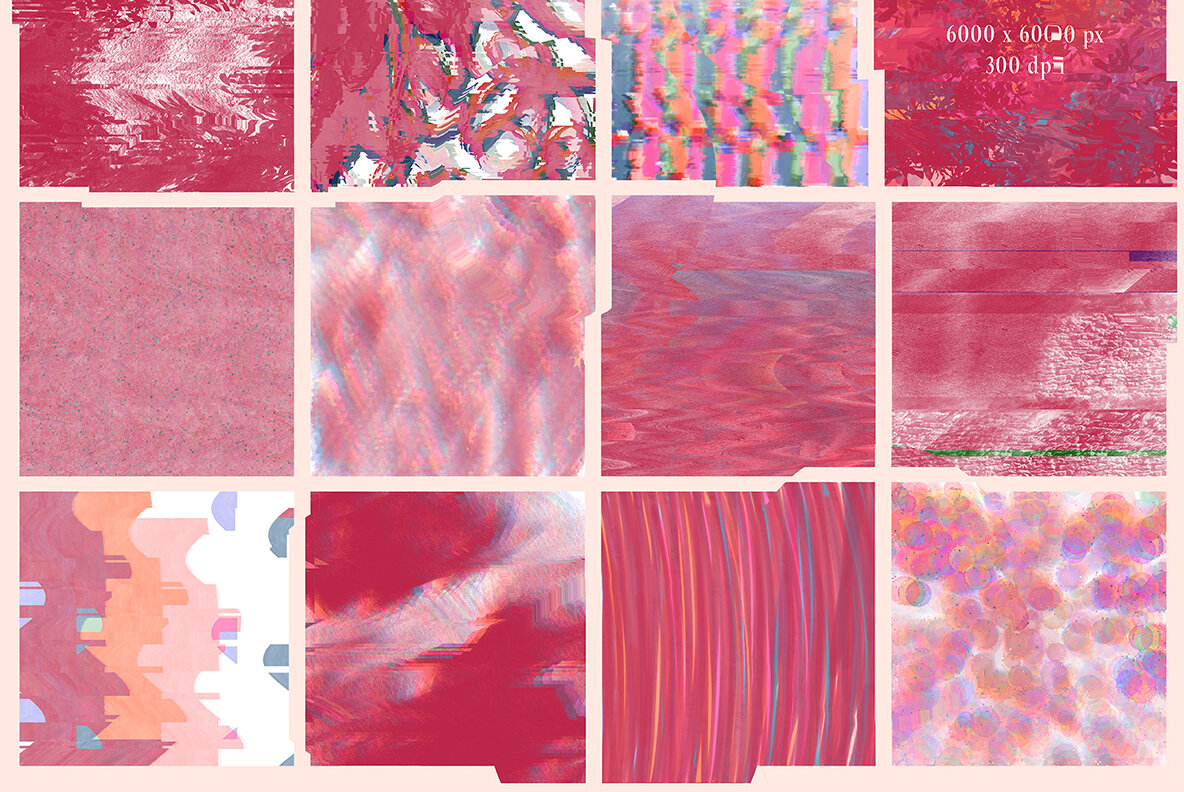 Viva Magenta Textured Collection 5