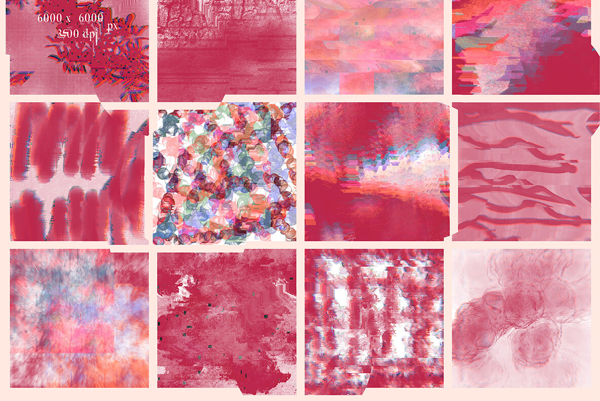 Viva Magenta Textured Collection 7