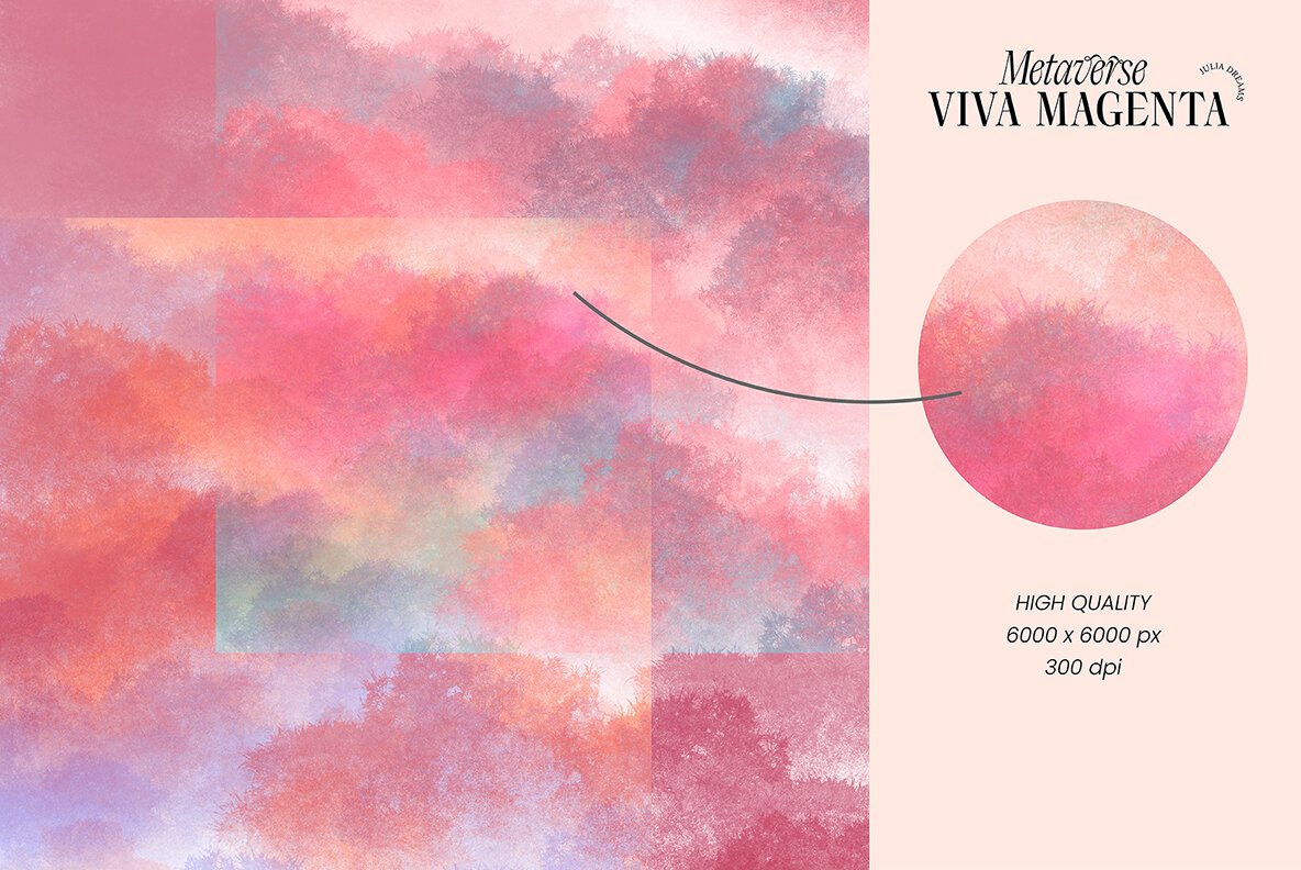 Viva Magenta Textured Collection 8