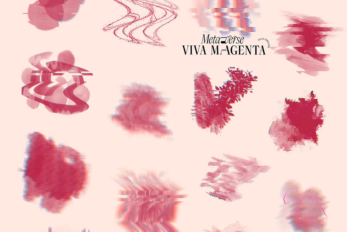 Viva Magenta Textured Collection 11