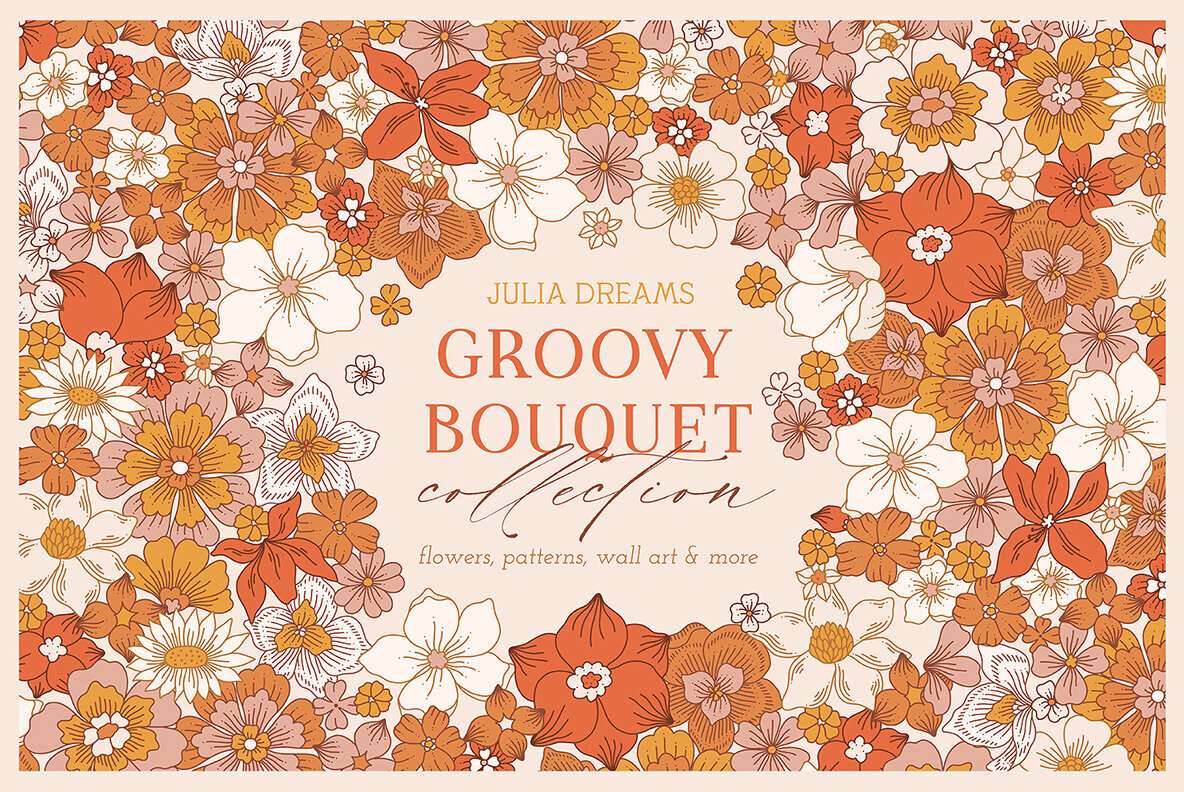 Groovy Flower Bouquet Collection 1
