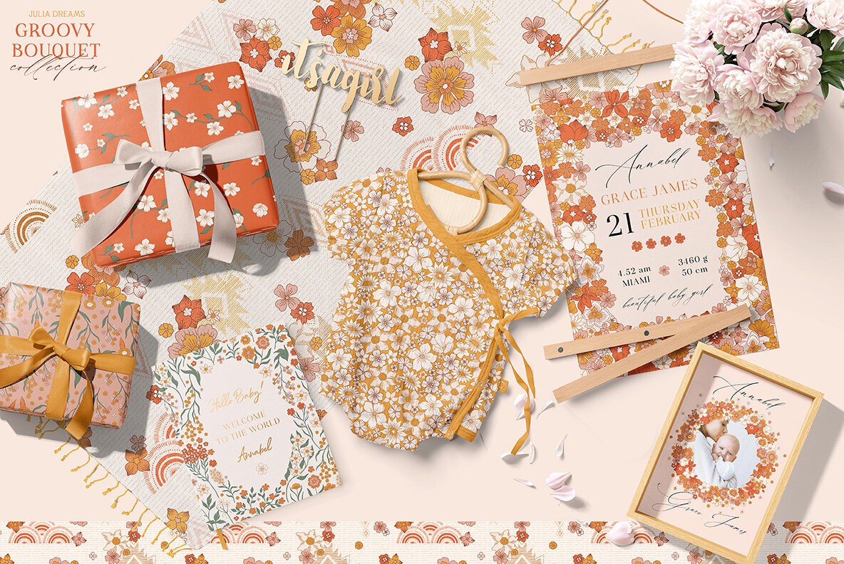 Groovy Flower Bouquet Collection 2