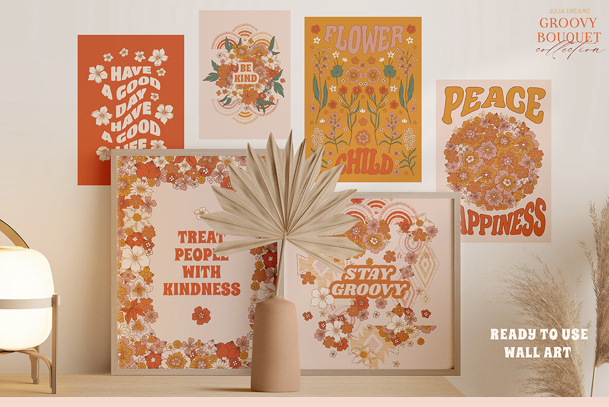 Groovy Flower Bouquet Collection 12