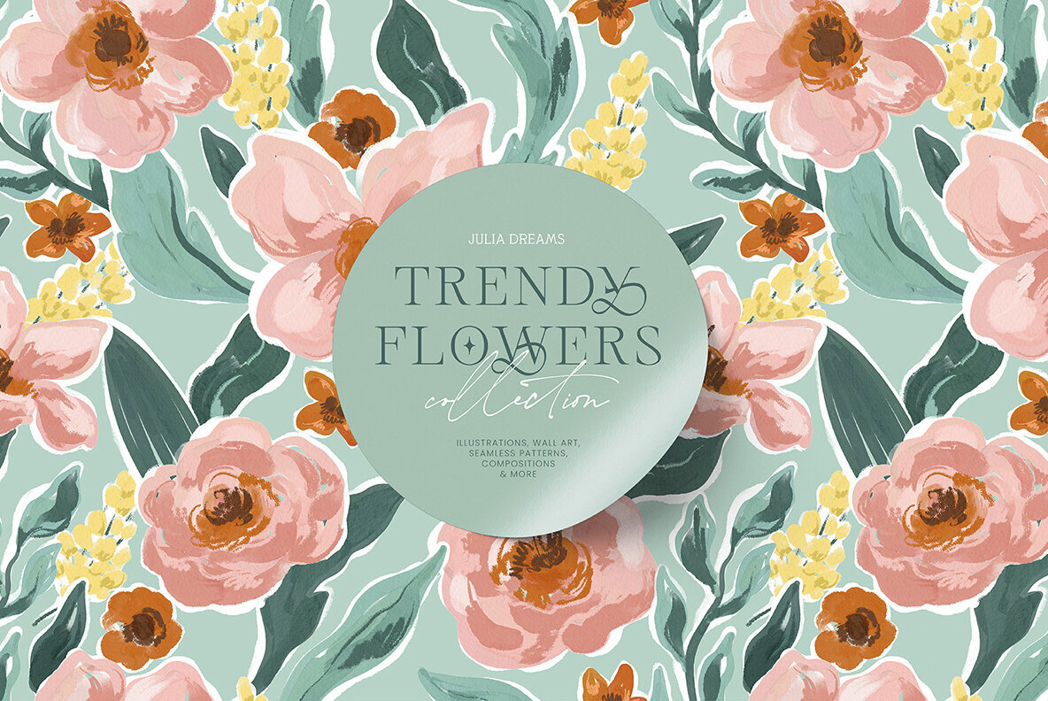 Trendy Flowers Collection 1