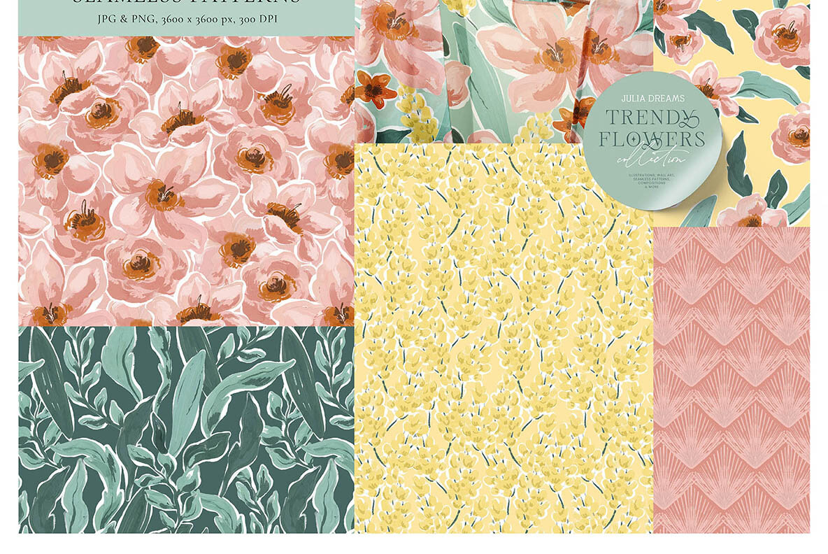 Trendy Flowers Collection 5