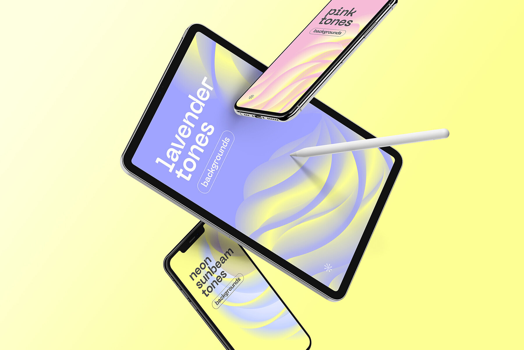 Neon Sunbeam Gradient Backgrounds 2