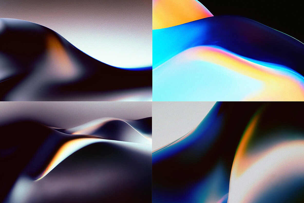 Chroma Waves Abstract Backgrounds 3
