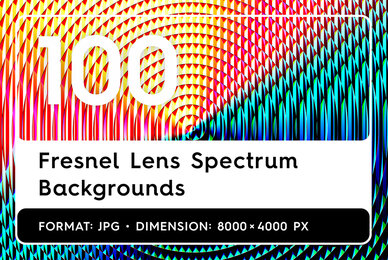 100 Fresnel Lens Spectrum Backgrounds