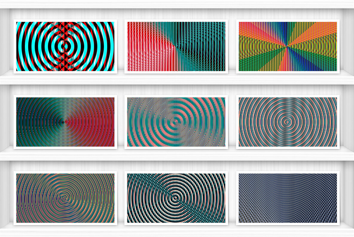 100 Fresnel Lens Spectrum Backgrounds 6