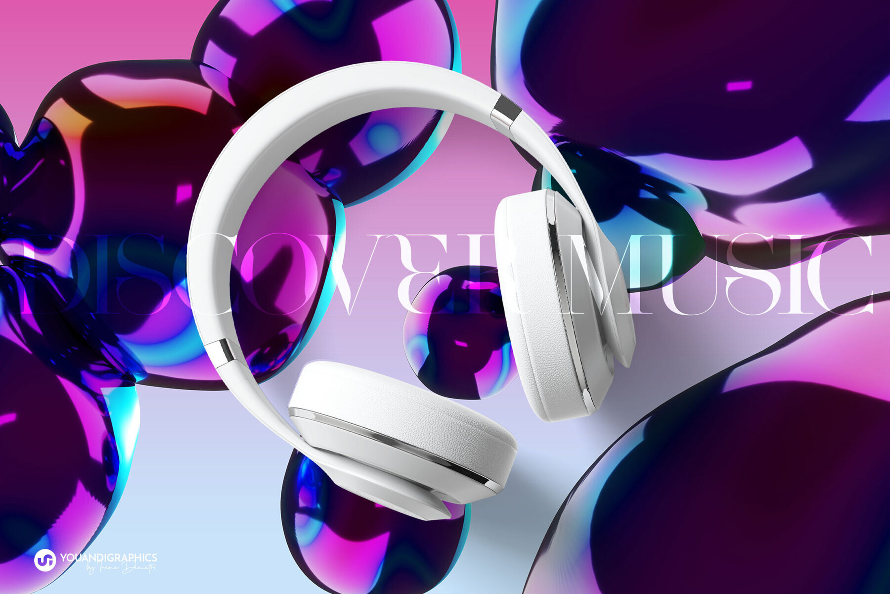 Liquid Metal Fusion 3D Backgrounds 1