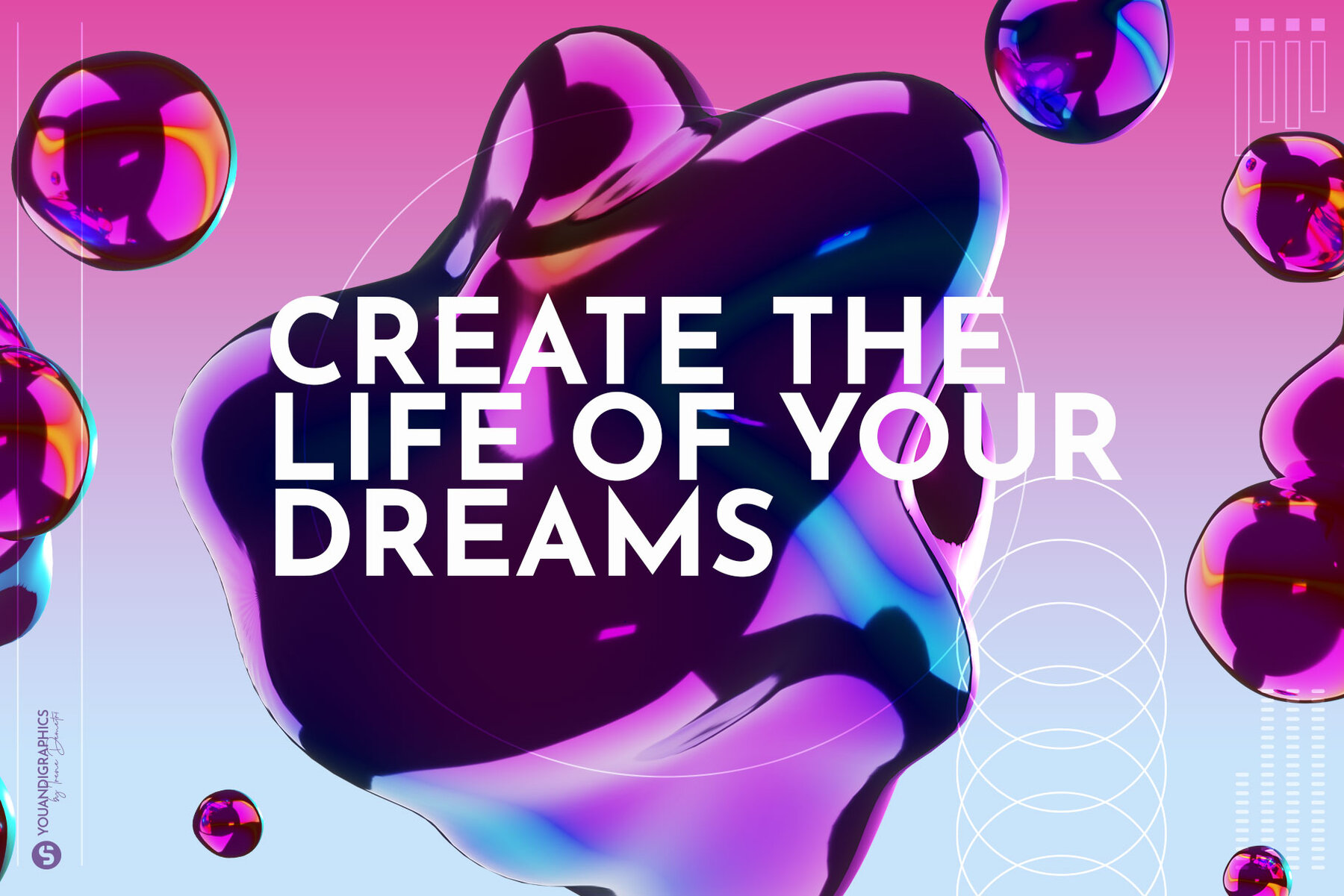 Liquid Metal Fusion 3D Backgrounds 6