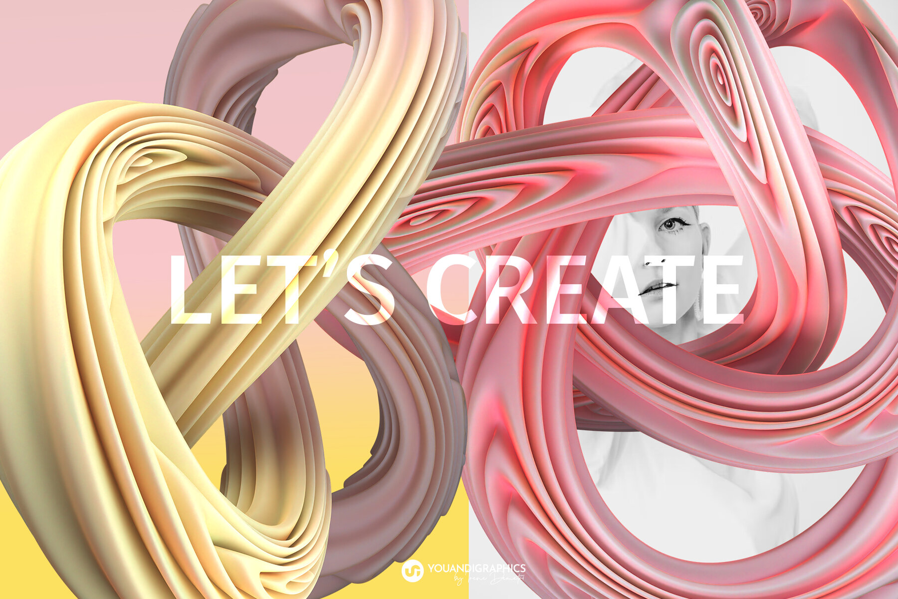 Soft   Creamy Abstract 3D Collection 7