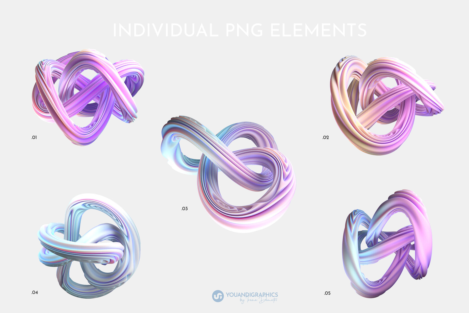 Soft   Creamy Abstract 3D Collection 13