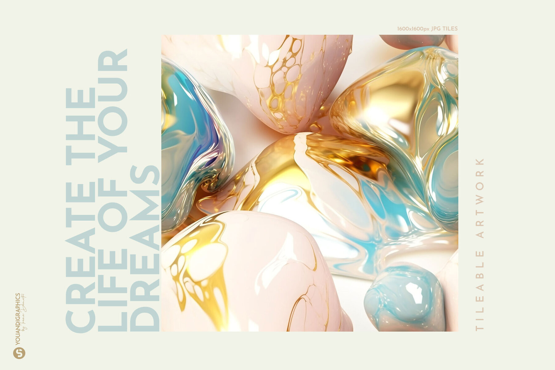 Opalescent Abstract Art Backrounds 1