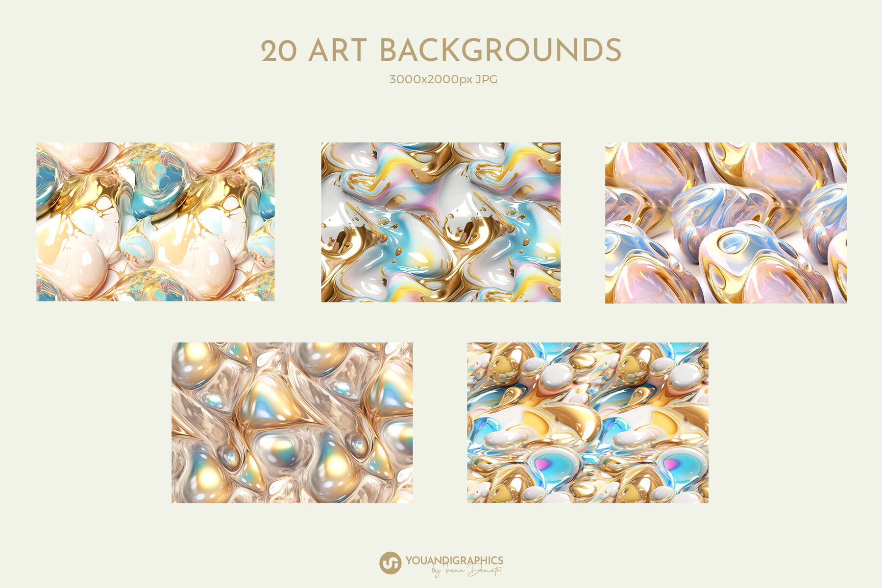 Opalescent Abstract Art Backrounds 9