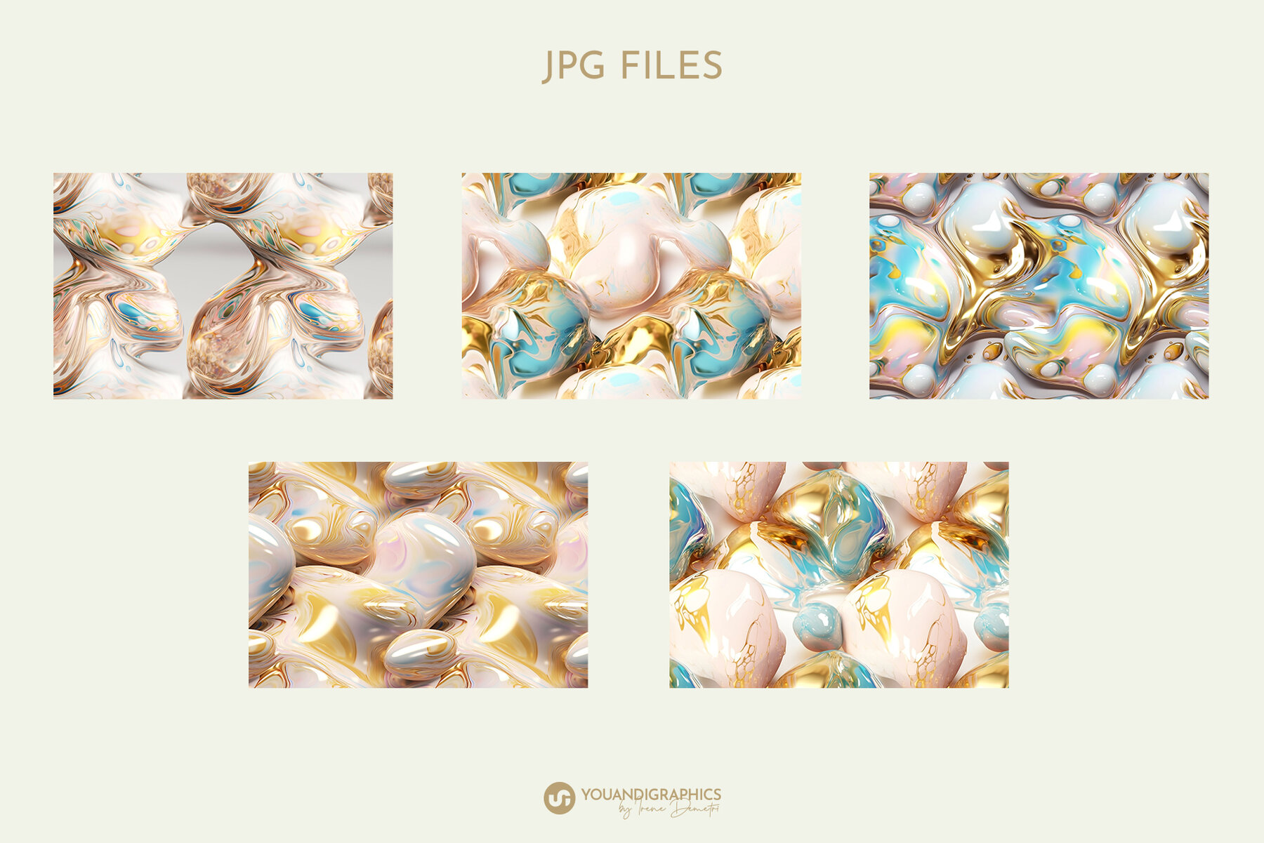 Opalescent Abstract Art Backrounds 11