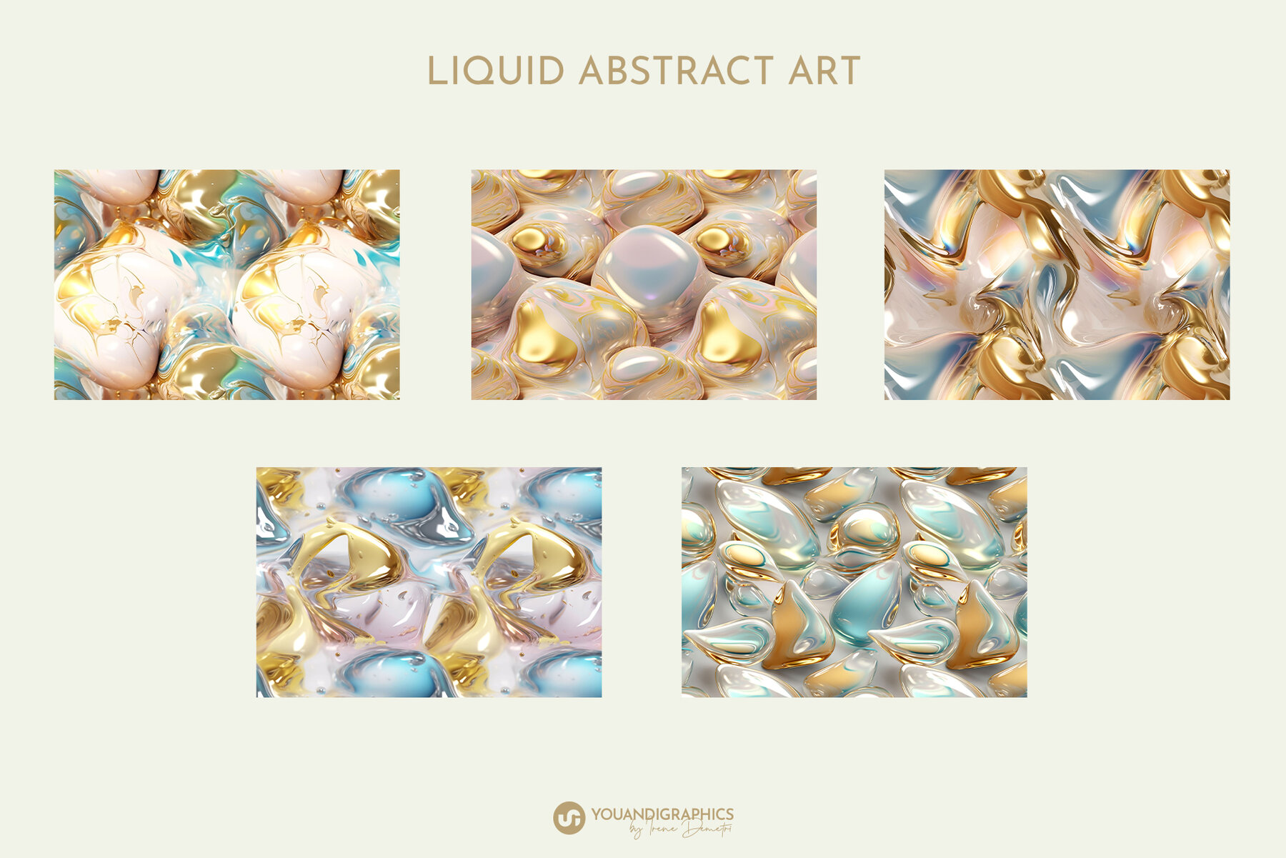 Opalescent Abstract Art Backrounds 12