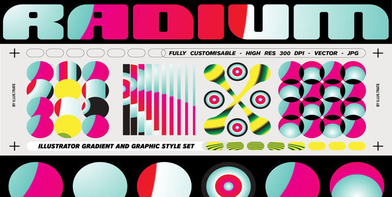 Radium   Illustrator Gradients   Graphic Styles