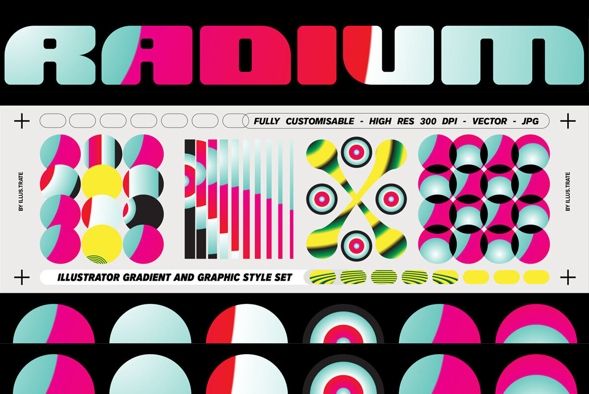 Radium   Illustrator Gradients   Graphic Styles 1