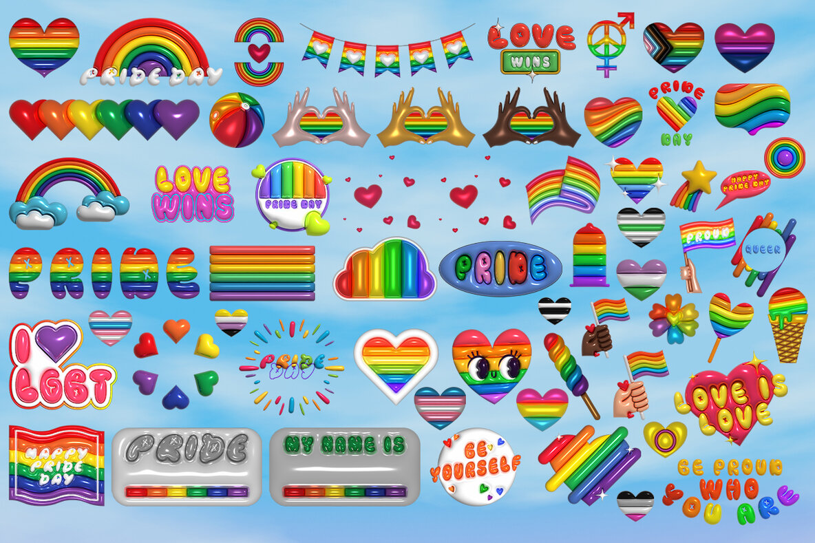 Pride   3D Elements Collection 5