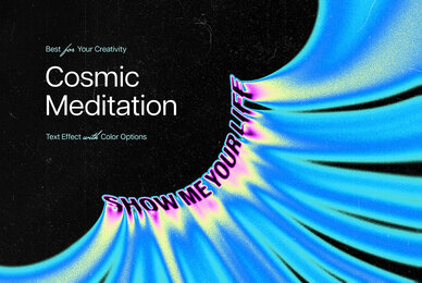 Cosmic Meditation Text Effect