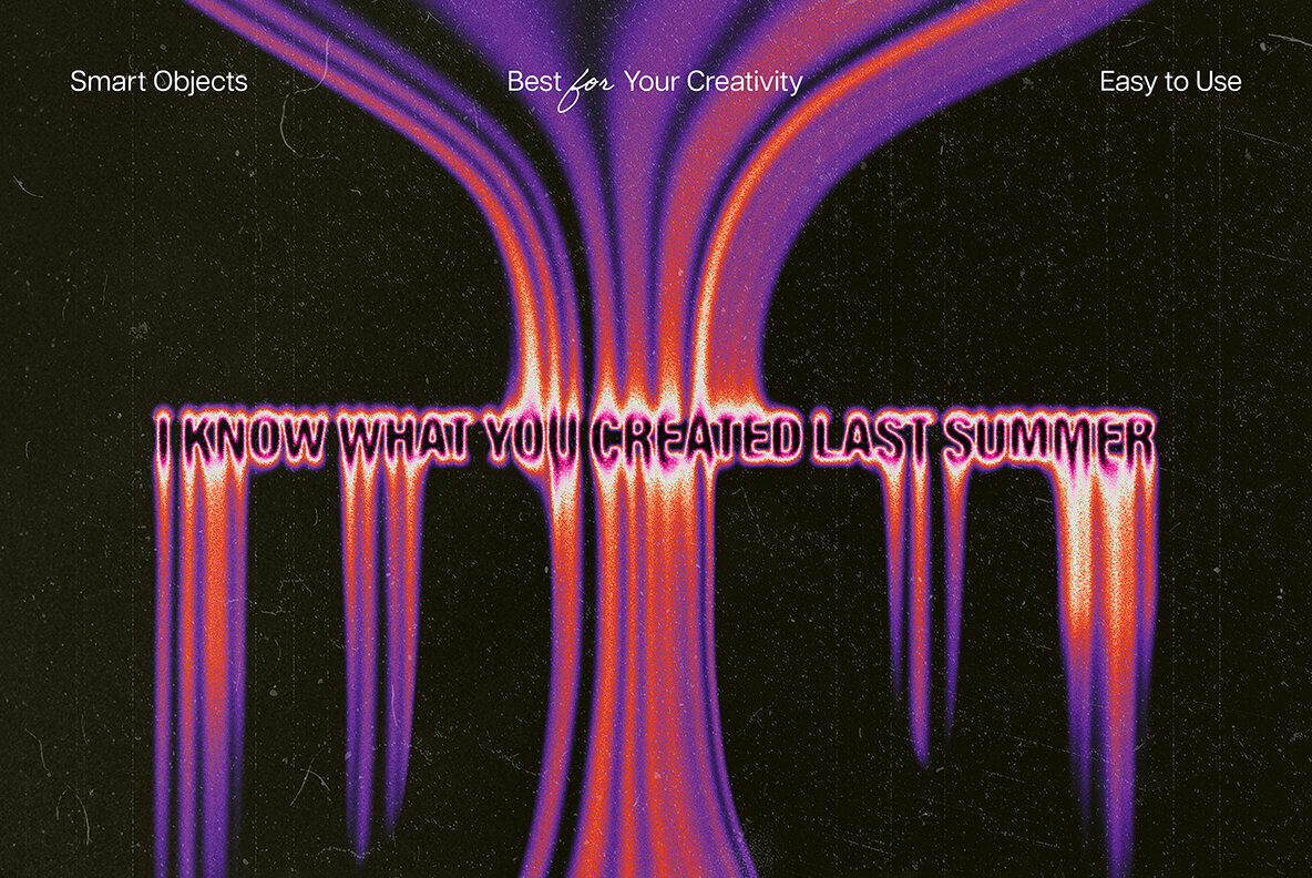 Creepy Melting Text Effect 1