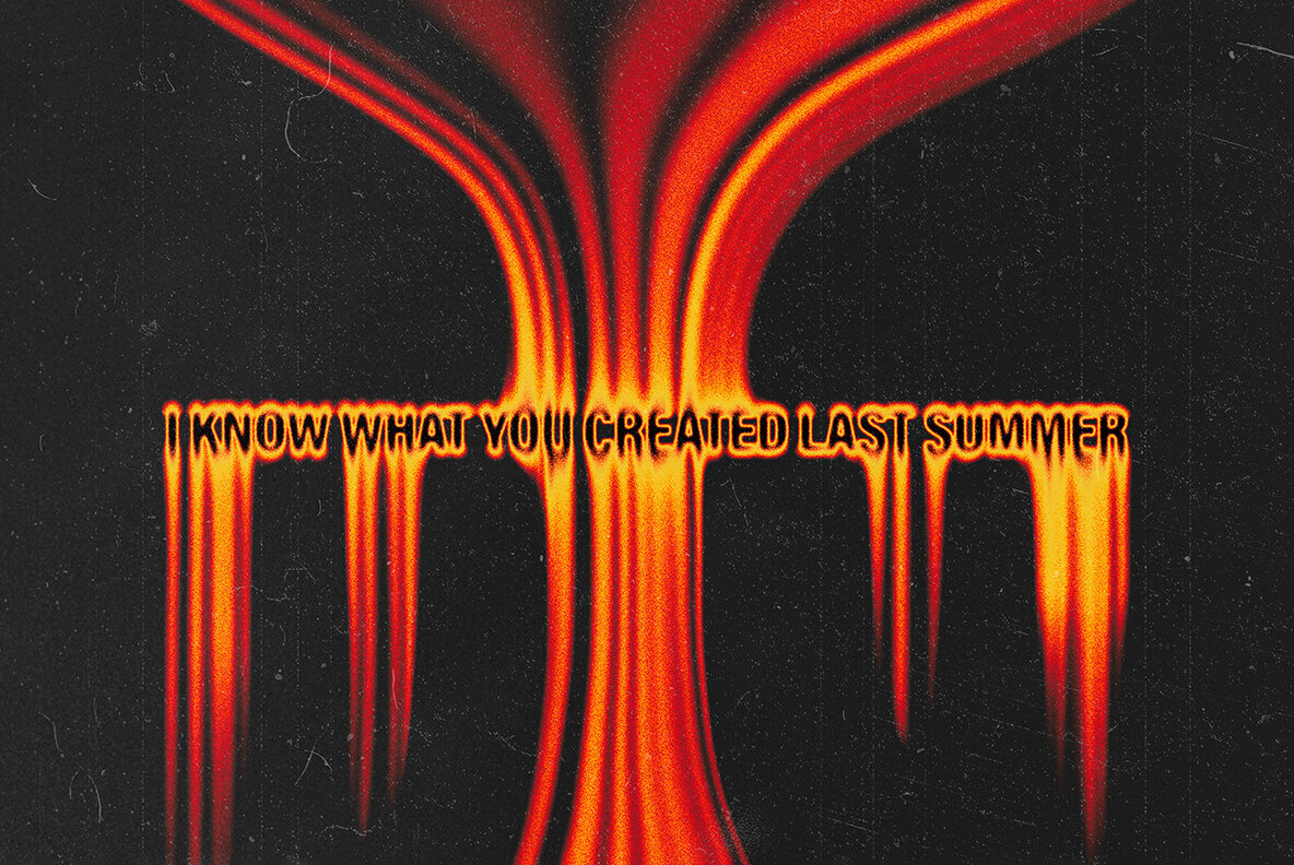 Creepy Melting Text Effect 3