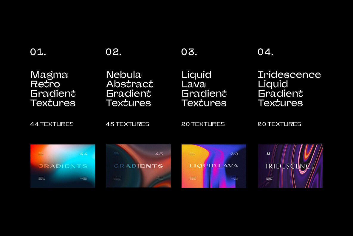 Fluid Gradient Background Textures Bundle 2