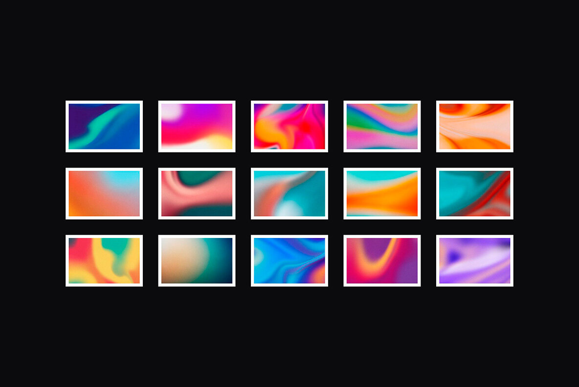 Fluid Gradient Background Textures Bundle 14