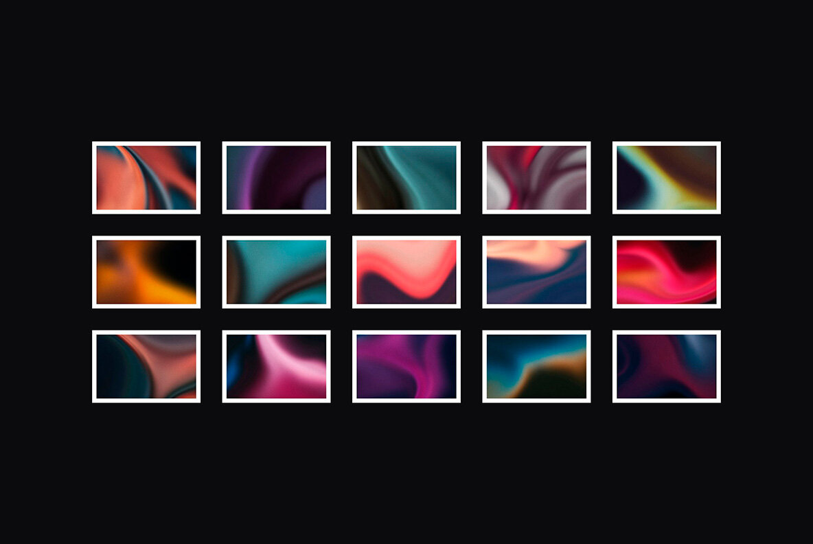 Fluid Gradient Background Textures Bundle 17