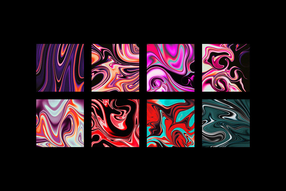 Fluid Gradient Background Textures Bundle 25