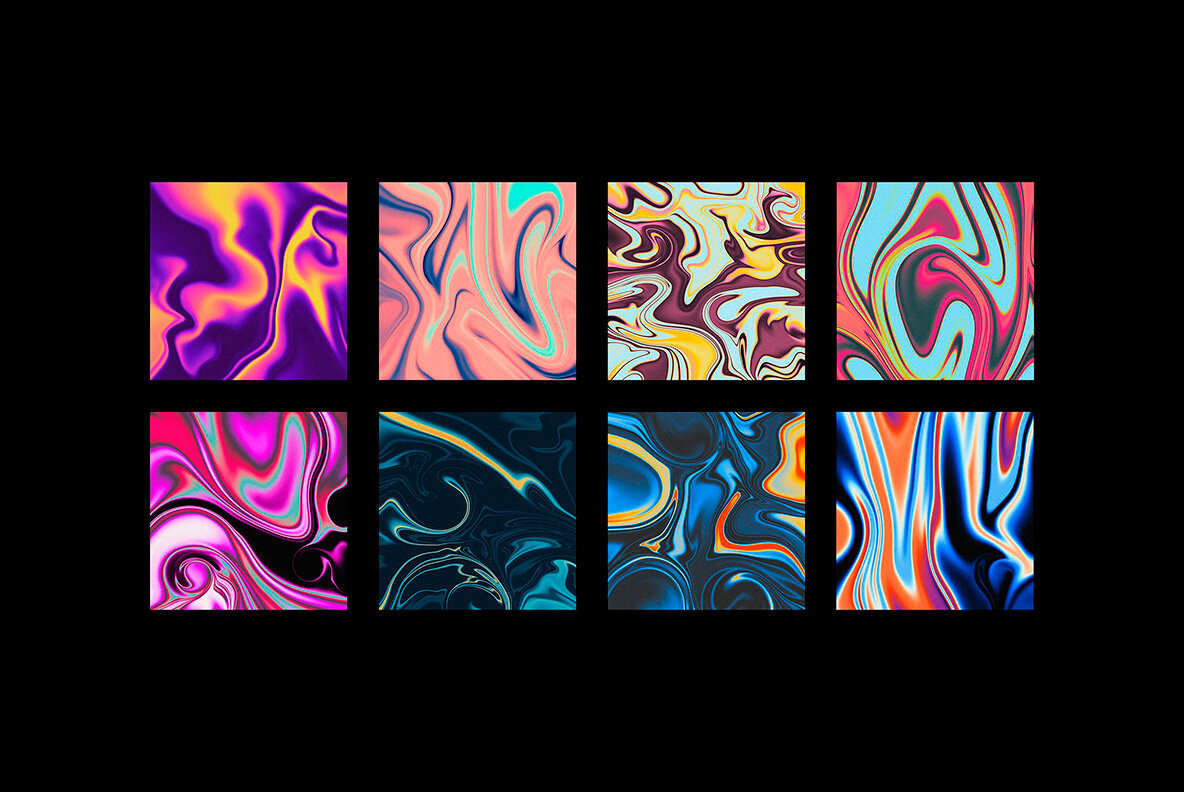 Fluid Gradient Background Textures Bundle 28