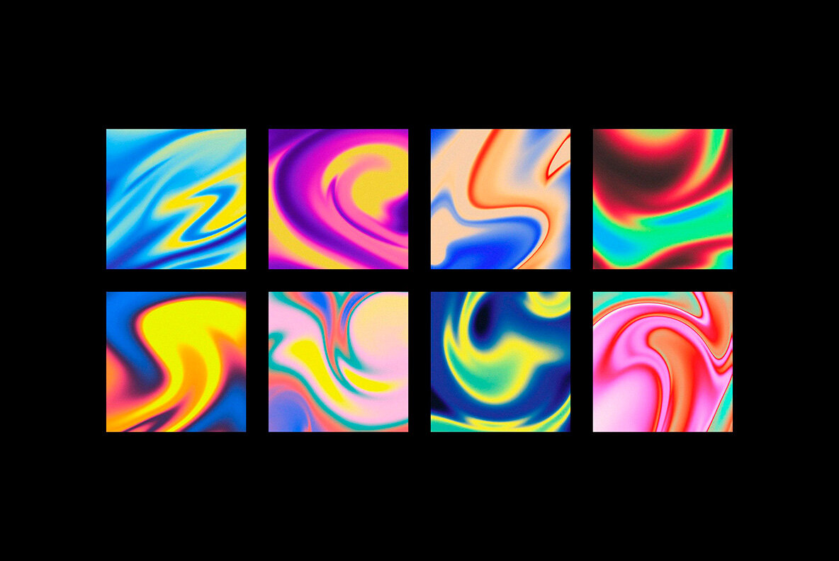 Fluid Gradient Background Textures Bundle 33