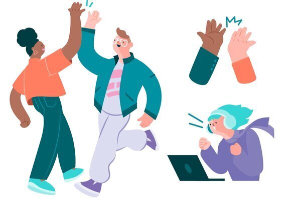 People Cheering Celebrating Graphics - YouWorkForThem