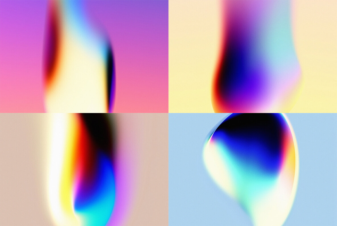 Chromatic Gradients Abstract Backgrounds 2