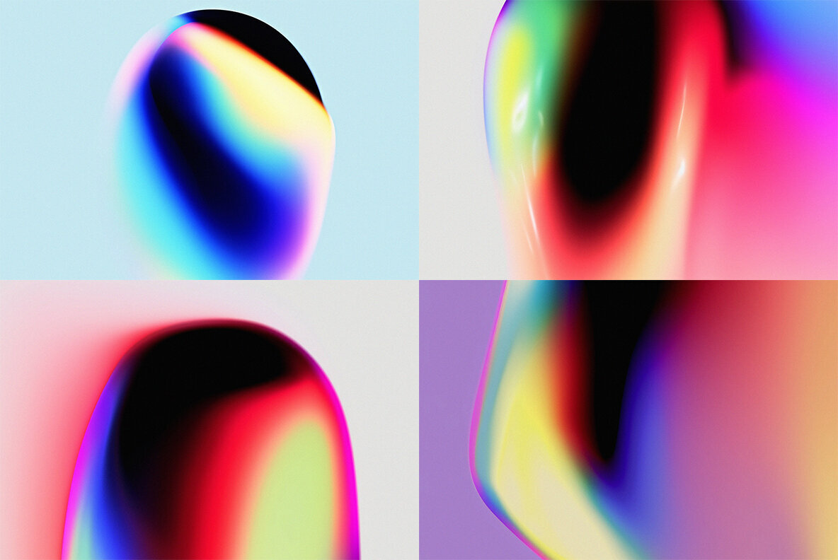 Chromatic Gradients Abstract Backgrounds 3