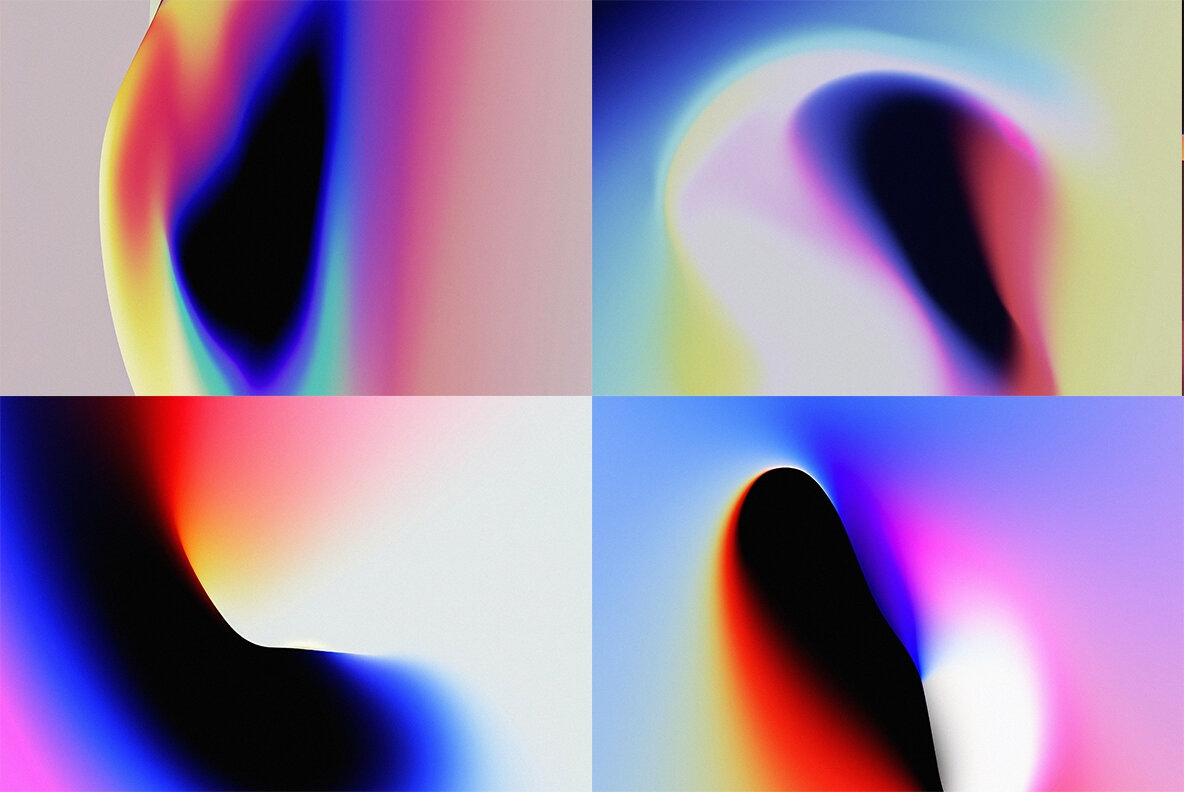 Chromatic Gradients Abstract Backgrounds 4