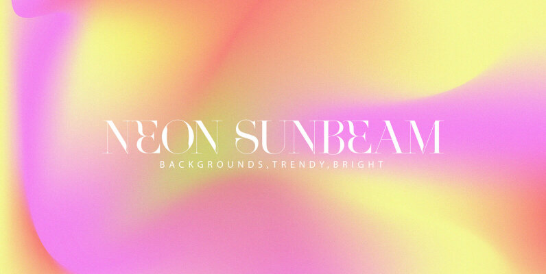 Neon Sunbeam Gradient Background