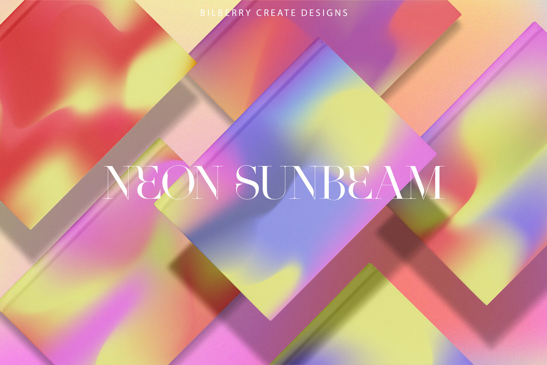 Neon Sunbeam Gradient Background 12