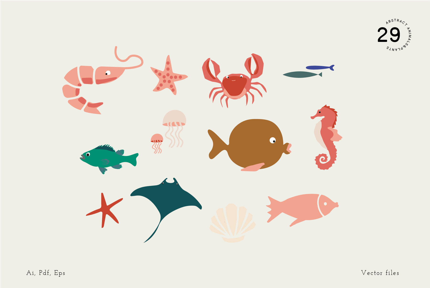 Ocean Deep Abstract Shapes   Illustrations 7