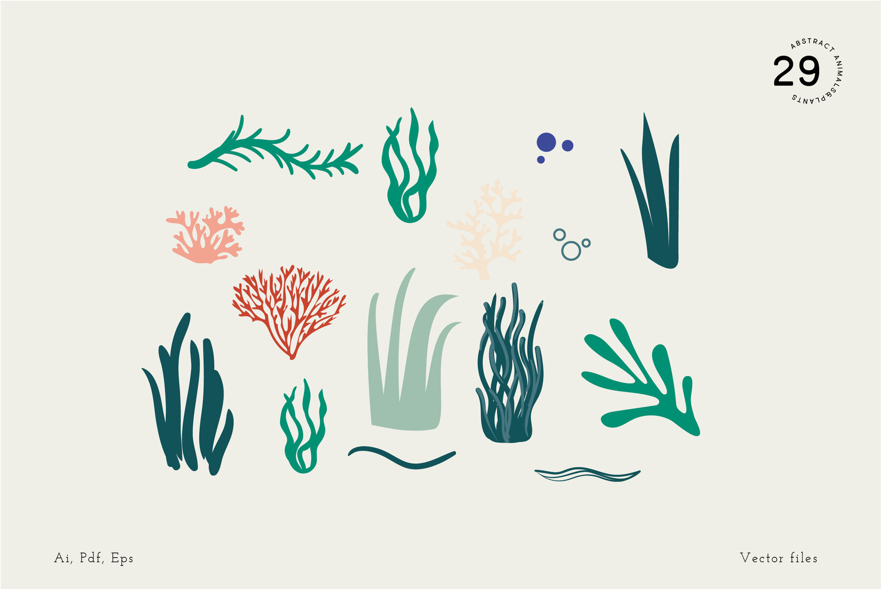 Ocean Deep Abstract Shapes   Illustrations 8