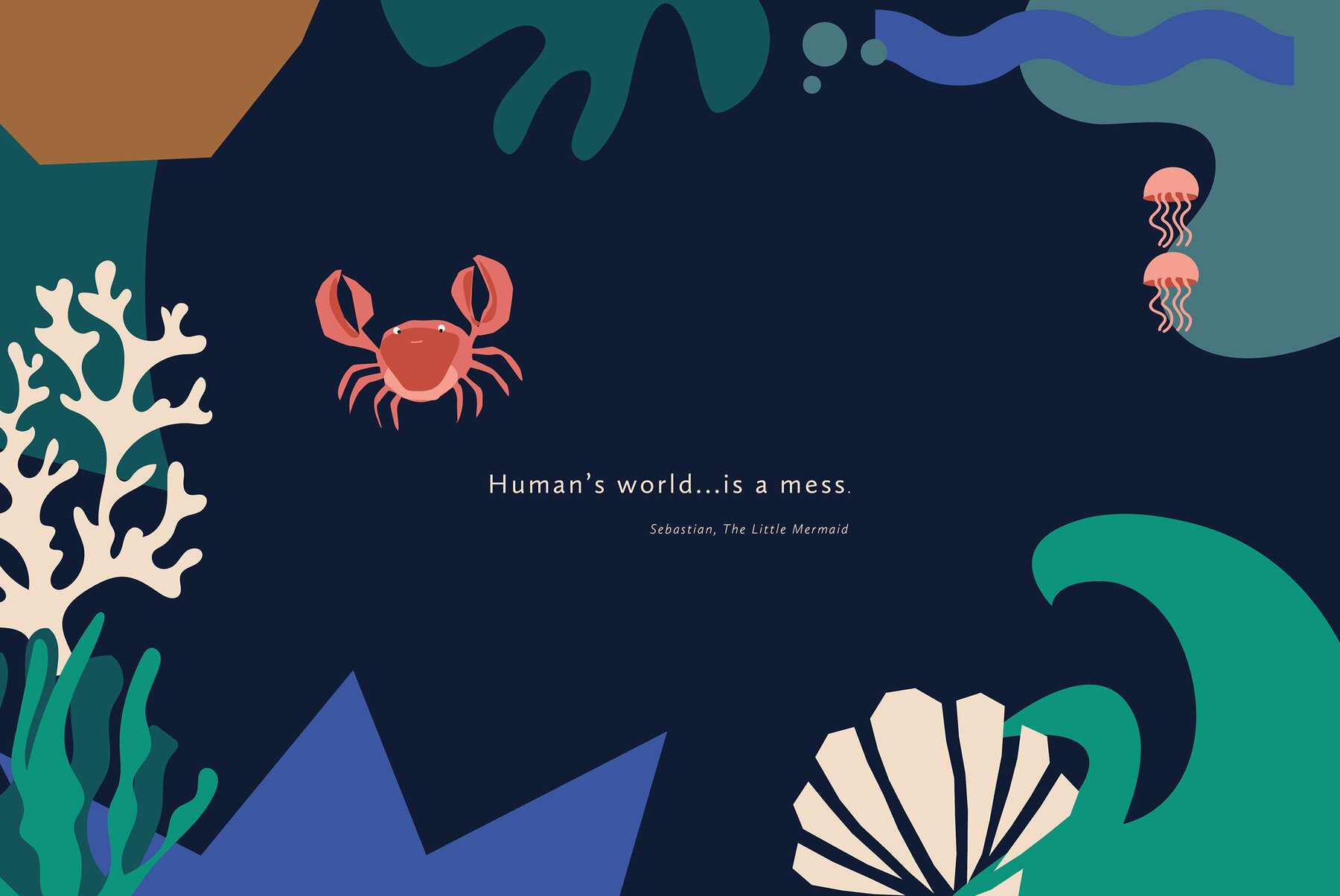 Ocean Deep Abstract Shapes   Illustrations 13