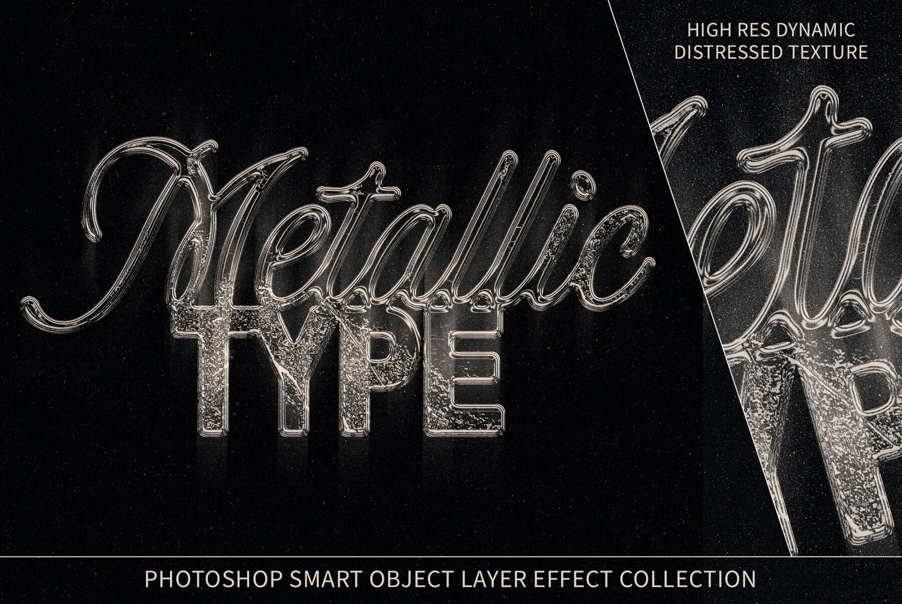 Distressed Metallic Type Effect 1
