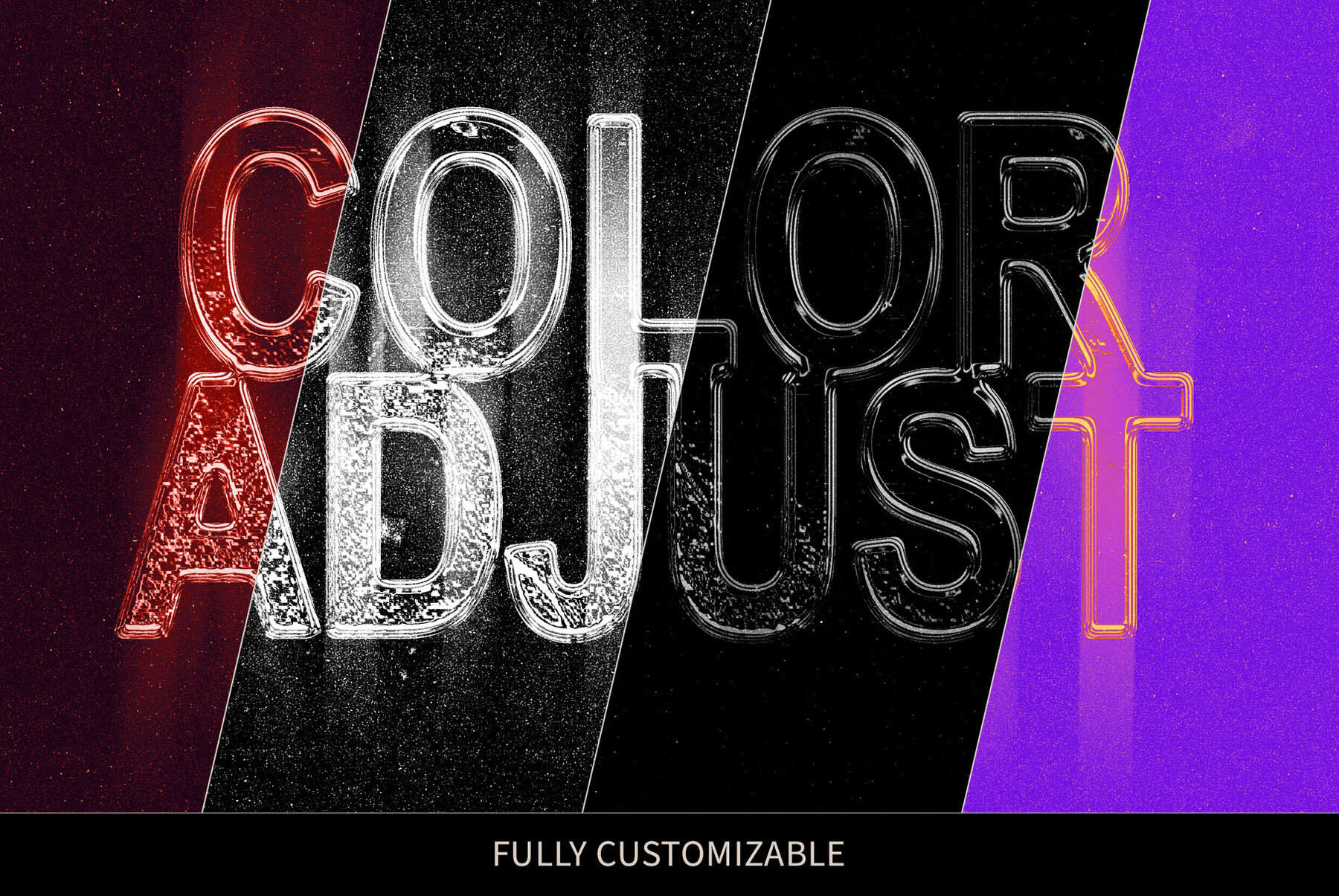 Distressed Metallic Type Effect 4